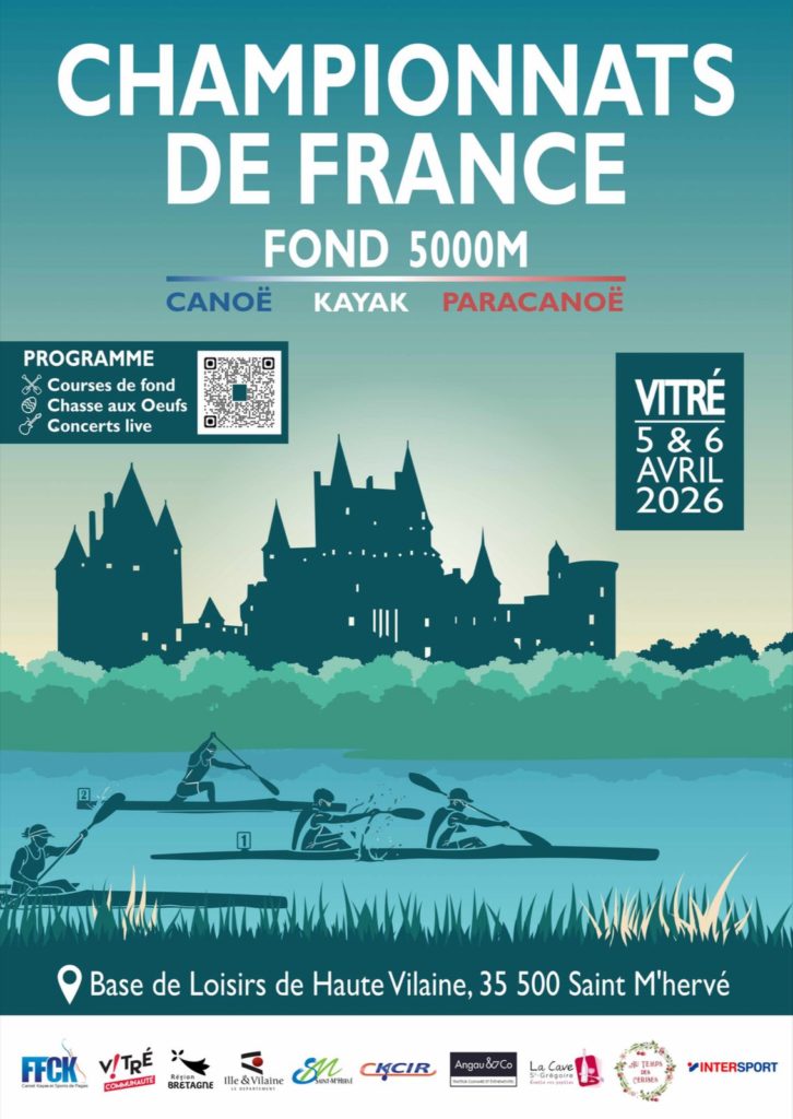 Affiche Championnats de France de Kayak le 5 et 6 avril 2026