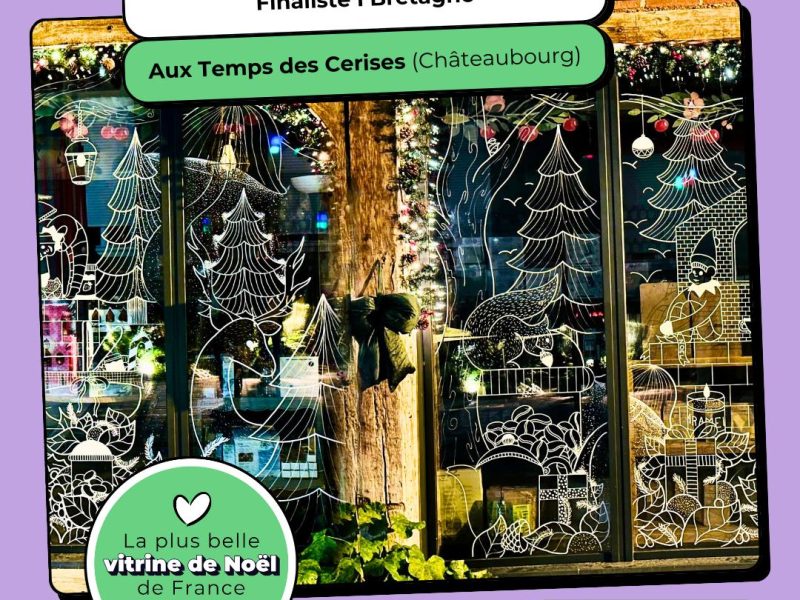 Concours Vitrine de Noel 2025 - Au Temps des Cerises